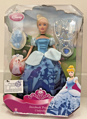 Disney Princess Storybook Prinzessin Cinderella seltene Vintage Puppe 2007 brandneu