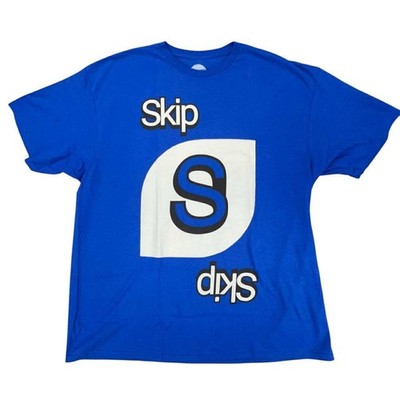 Mattel Skip-Bo Card Game Graphic T-Shirt Blue 2XL Adult costume Halloween NEW