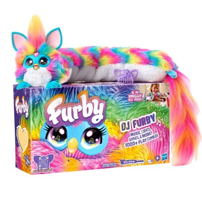 Furby DJ Furby Regenbogen interaktives Plüschtier Musik Lichter Spiele