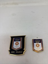 ABC Guest Pin and ABC Olympic Lapel Pin - 198...