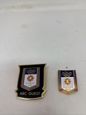 ABC Guest Pin and ABC Olympic Lapel Pin - 1984 Sarajevo