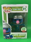 Funko Pop TV! Sesame Street Super Grover (Flocked) #01 A243