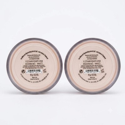 2 Qty bareMinerals Illuminating Mineral Veil Finishing Powder 9g / 0.31 oz New