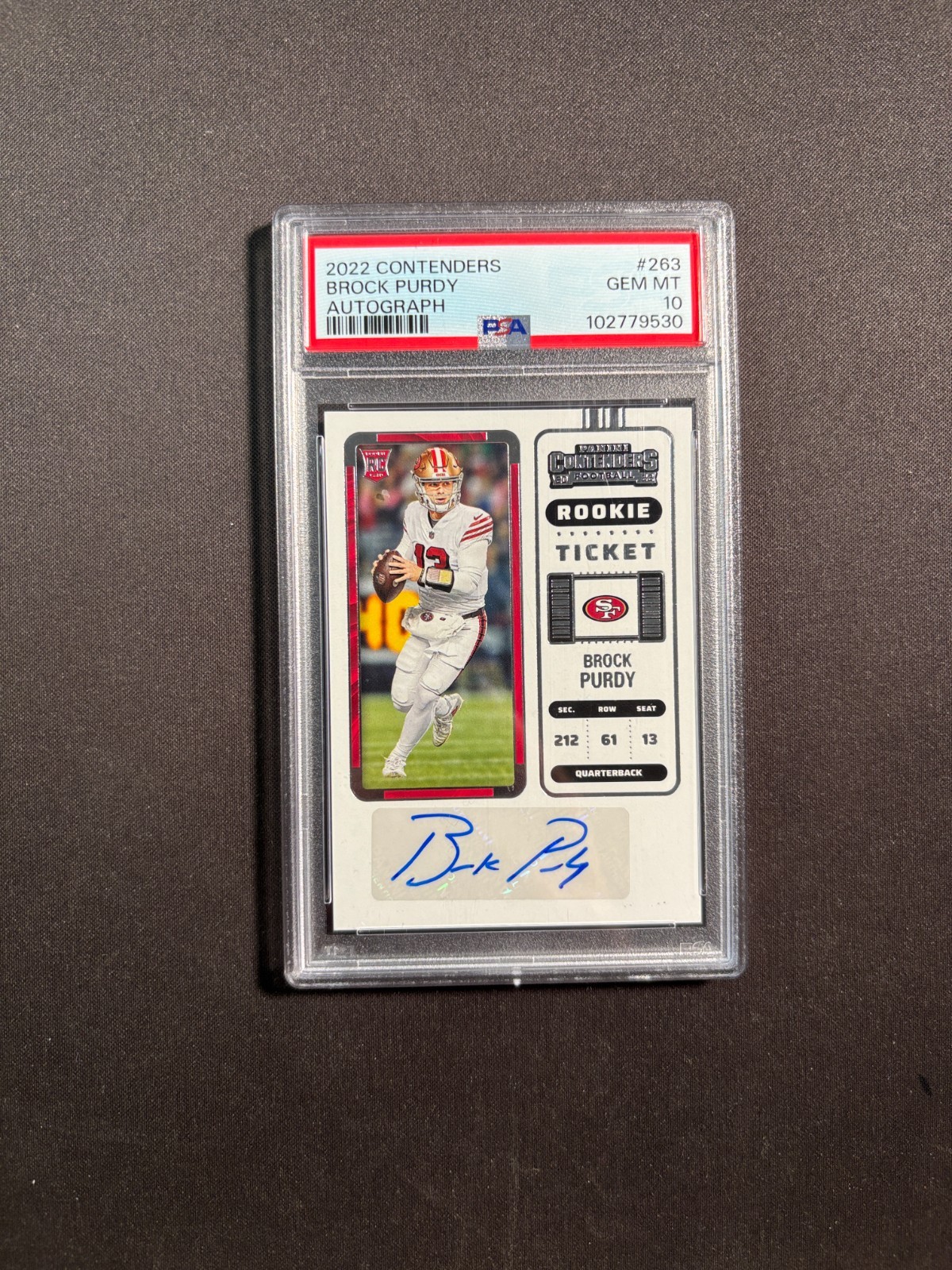 Brock Purdy Panini Contenders #263 Autograph