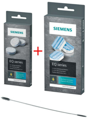 SIEMENS TZ80001 10 Reinigungstabletten + 3 Entkalkungstabletten TZ80002 EQ NEU