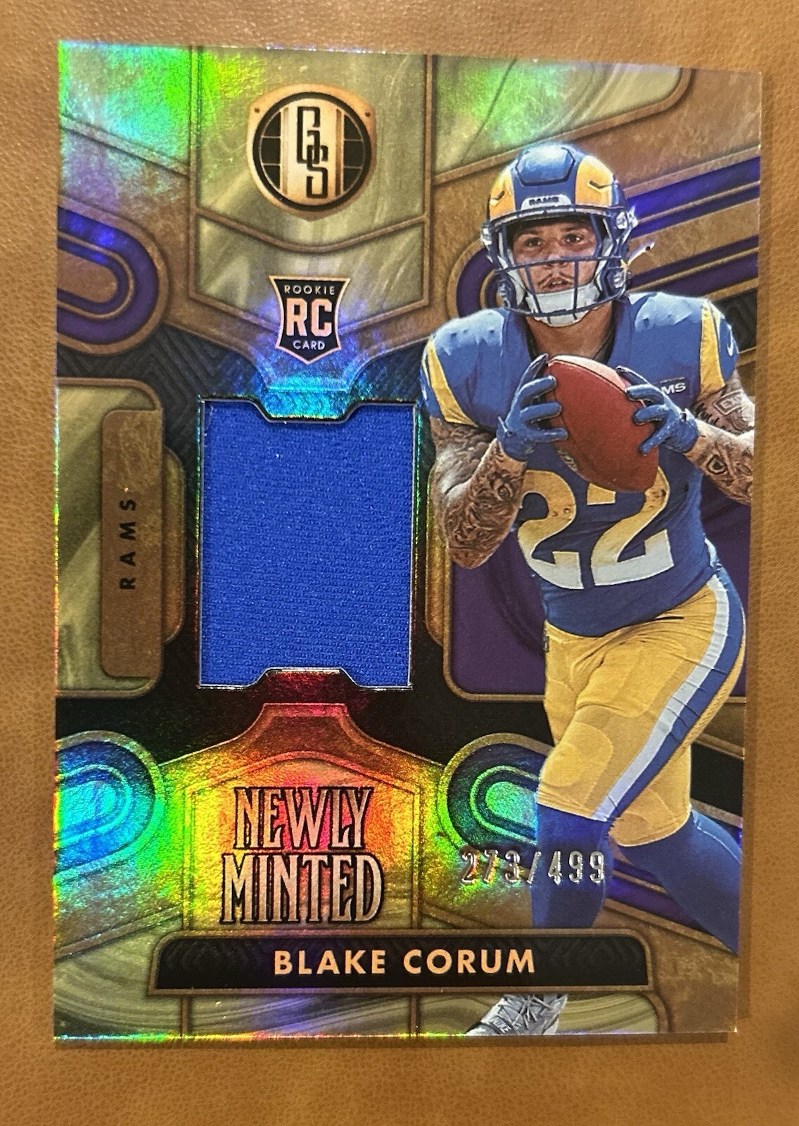 2024 Gold Standard Blake Corum Newly Minted Rookie Patch /499 Rams