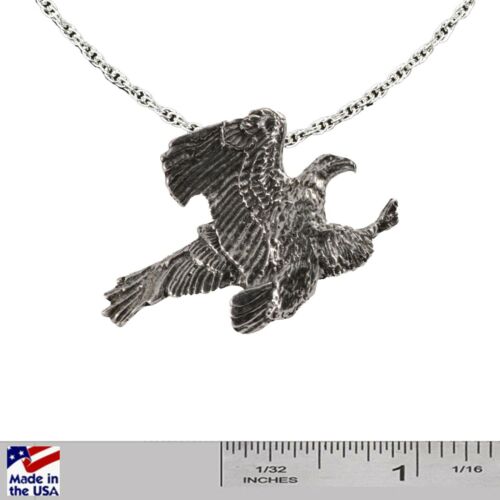 Collar y Colgante Creative Pewter Designs Águila Voladora Calva, B051PEN - Imagen 3 de 5