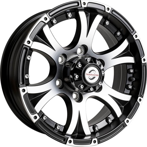 15x6 Trailer Wheel 6x5.5 Bolt Pattern Black Matte Aluminum Trailer Rim