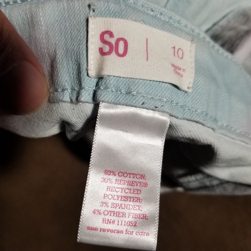 SO JEANS SHORTS GIRLS SIZE 10 PINK AND BLUE TIE DYE - Picture 4 of 9