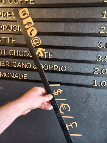 Light Wooden Letter & Black Wooden Rails Menu Board, Changeable Letter Board - Picture 10 of 12