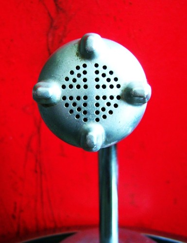 Vintage 1940's American D4T dynamic microphone w E.V stand DISPLAY PROP REPAIR - Picture 4 of 12