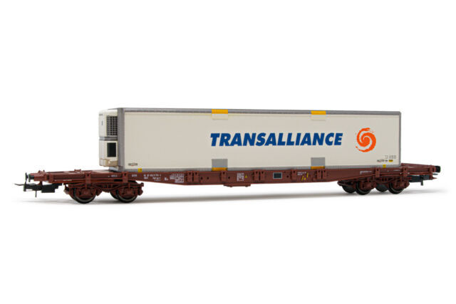 Jouef Sgnss wagon porte-conteneurs avec 45' conteneur gris G (Piste H0