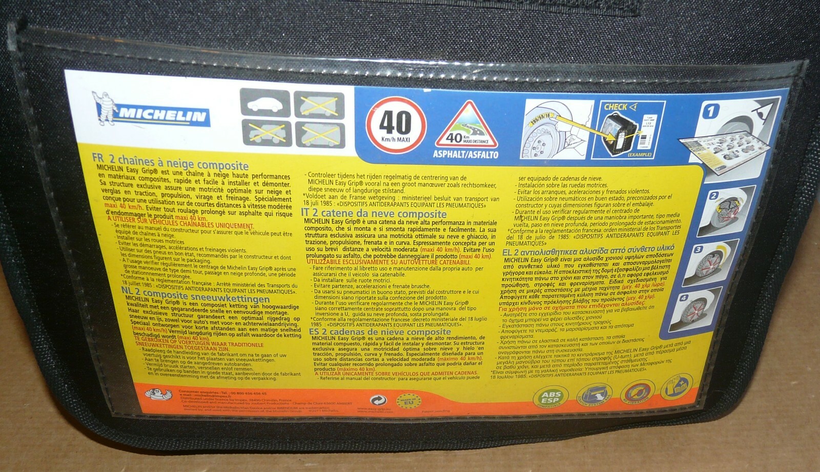 Chaînes à neige Michelin Easy Grip R12 pour vos trajets en station de ski