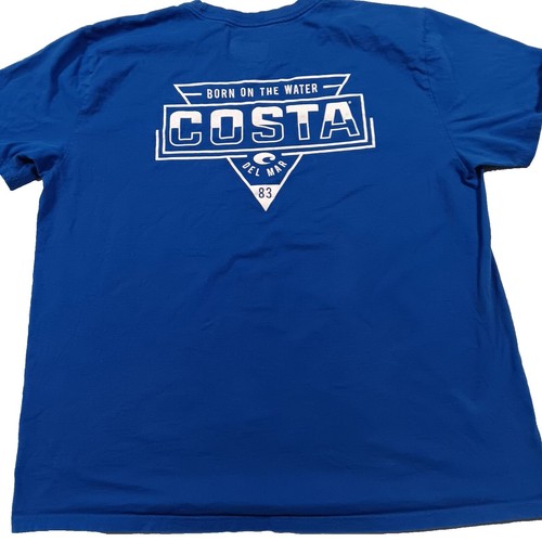 Costa Del Mar T-shirt Uomo Verde - Taglia X-Large, Cotone, Grafica Fronte/Retro