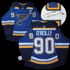 Ryan O'Reilly signed St.Louis Blues MIC Prime Green Adidas hockey jersey NHL COA