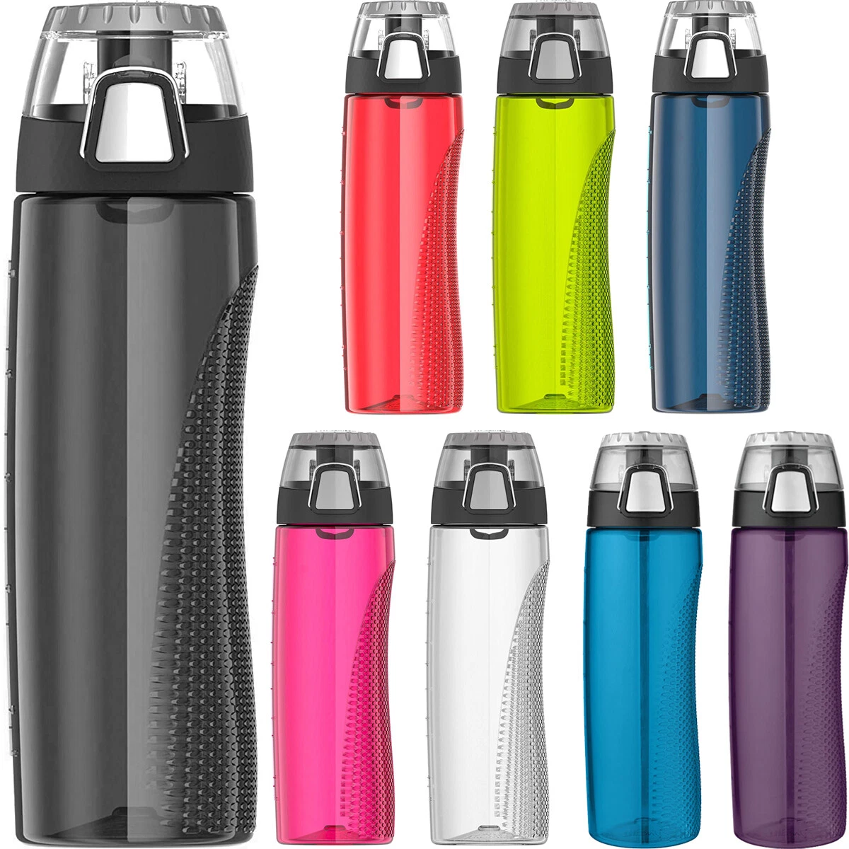 Cute Water Bottles for Women, Drink Up on Black, Insulated Stainless Steel  Travel Thermos for Gym Hydration Sport & Hot Yoga for College Students