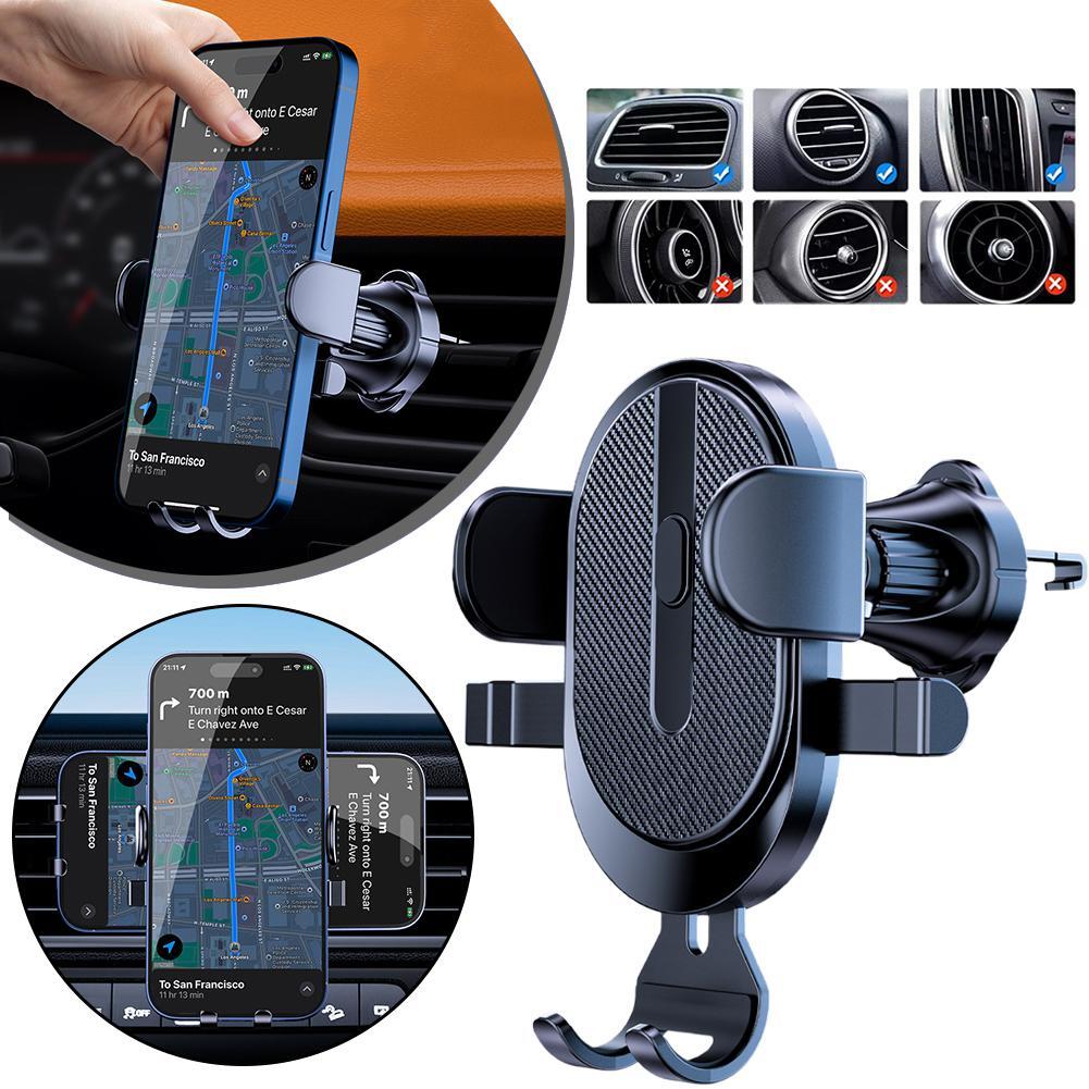 Air Vent Car Phone Holder Mounts Auto Locking with Hook Clips for Dashboard J `ъ