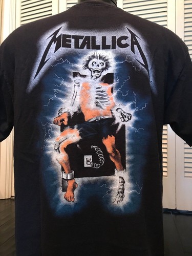 Metallica 90's Metal Up You A$$ Tour Shirt Size Medium / Large - Picture 2 of 3