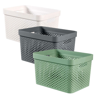 Aufbewahrungskorb Aufbewahrungsbox Curver Ordnungsbox Organizer Recycling EKO17L
