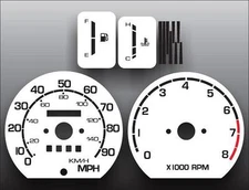 White Face Gauges for 1986-1988 Suzuki Samurai Tach Round Vent