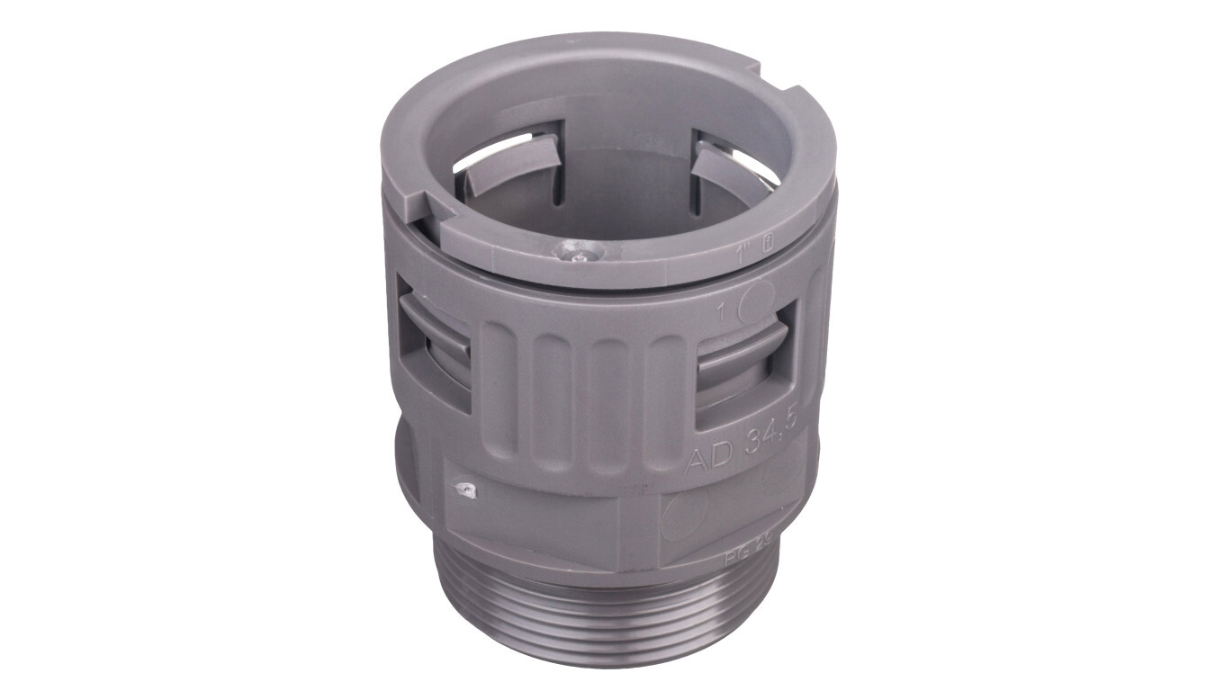 Gland for protective hose PG29 IP68 SILVYN KLICK-GP 29 gray 61800910 /T2UK