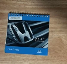 OEM HONDA 2007 CIVIC COUPE OWNERS QUICK START GUIDE SUPPLEMENT