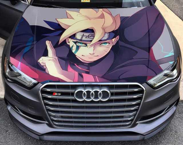 Vinyl Car Hood Wrap Color Graphics Decal Anime Boy Manga Naruto Sticker