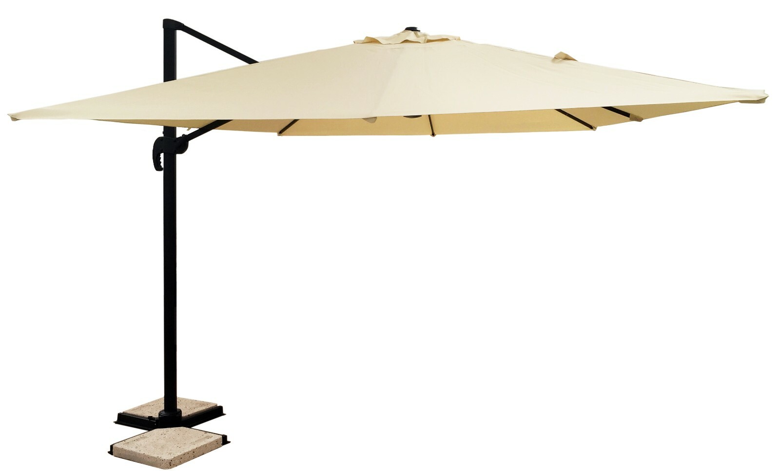 OMBRELLONE 3X2 ALLUMINIO DA GIARDINO BRACCIO DECENTRATO ANTRACITE