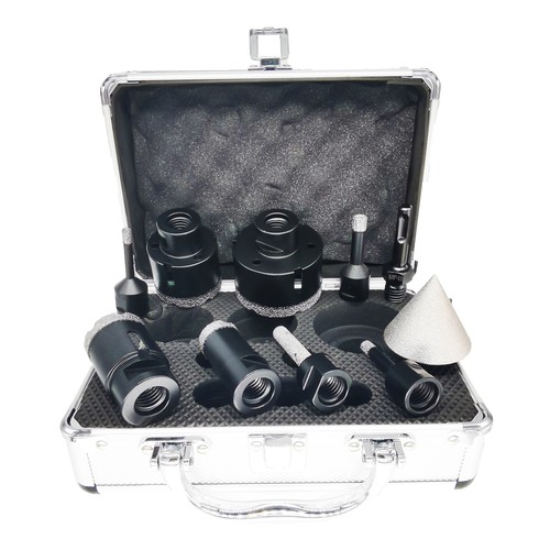 Diamond Drilling Bit Set for Ceramic Granite Tile Hole Saw Cutter Tool 10pcs/Box - Picture 7 of 11