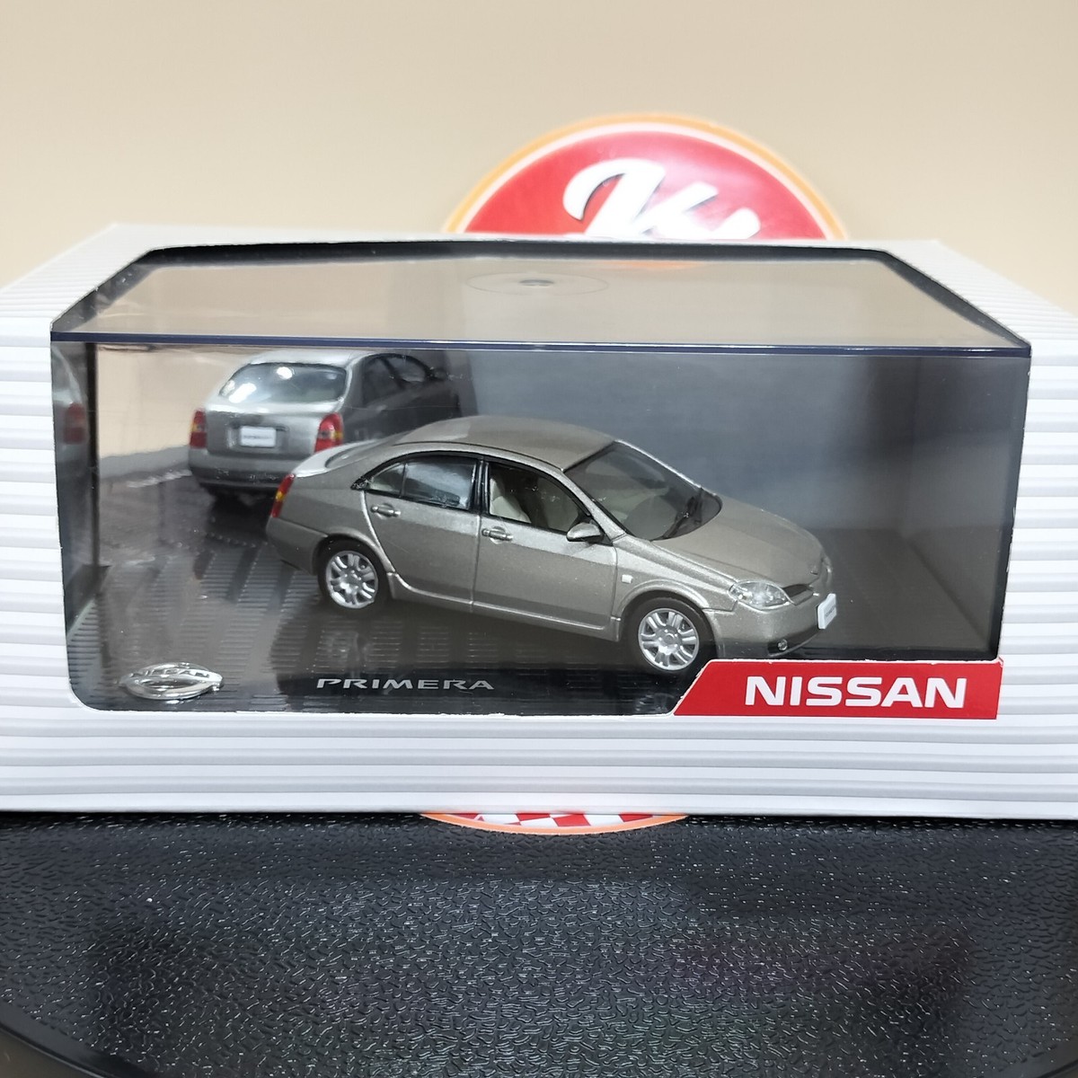 1/43 Nissan PRIMERA P12 Sedan Silver Grey Dealer edition Diecast