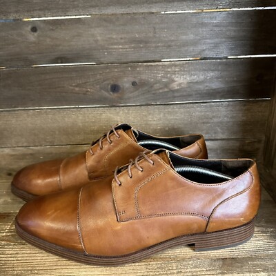 Mens Cole Haan Grand Os Brown‎ Leather Cap Toe Comfort Dressy Oxfords Size 12 M Men main image 3