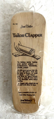 New Vintage June Tailor No. 100 Wood Tailor Clapper Sewing Pressing Tool 8.5''