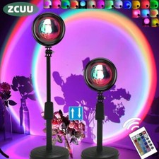 Sunset Projector Lamp Rainbow Atmosphere Night Light Sunset Light For Bedroom Ro