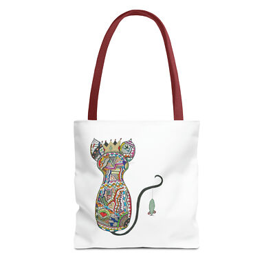 Colorful Cat ZentAngle Painting Art Tote Bag (AOP)