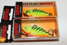2 x RAPALA RATTLIN-FT-FIRE TIGER-SINKING-NEUF-PAQUET ÉCONOMIQUE