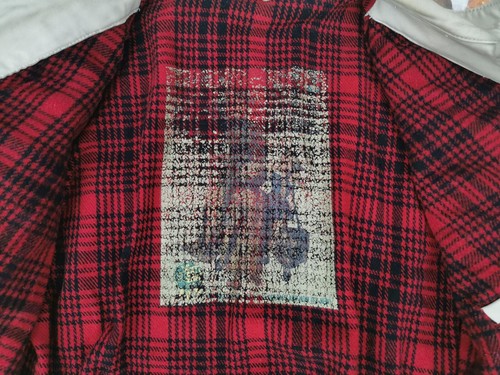 *CHEVIGNON DAMEN VINTAGE RODEO LEDERJACKE*BEIGE BLAU*COWGIRL**GR: L*TIP TOP - Picture 8 of 10