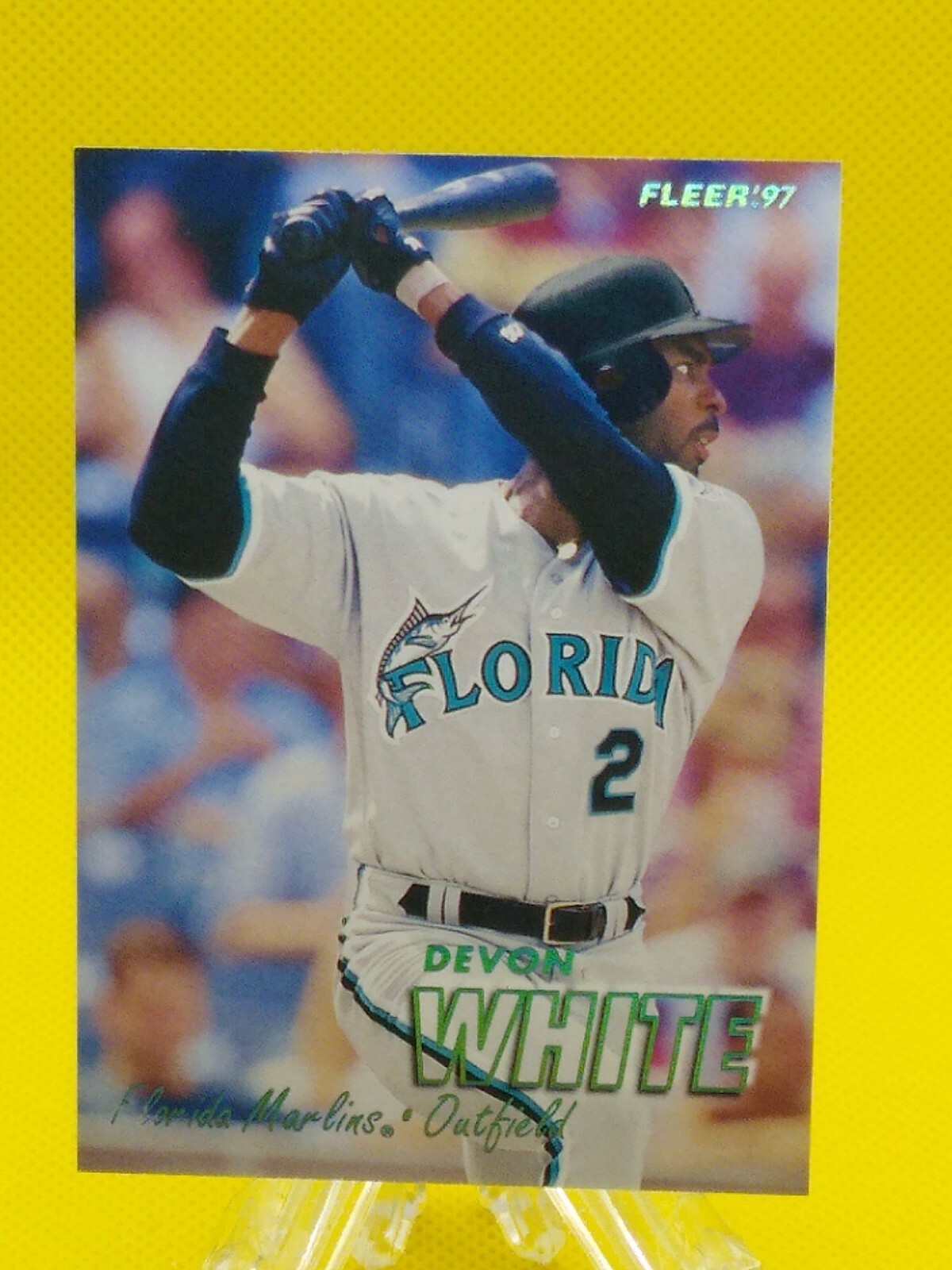 Devon White 1997 Fleer TIFFANY #337 Florida Marlins