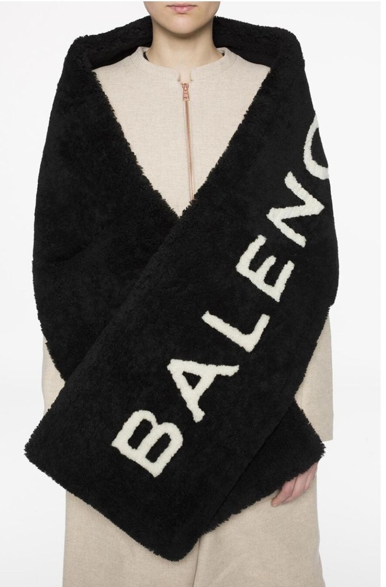 小物 BALENCIAGA scarf BRAND NEW Balenciaga Shearling Scarf/stole | eBay