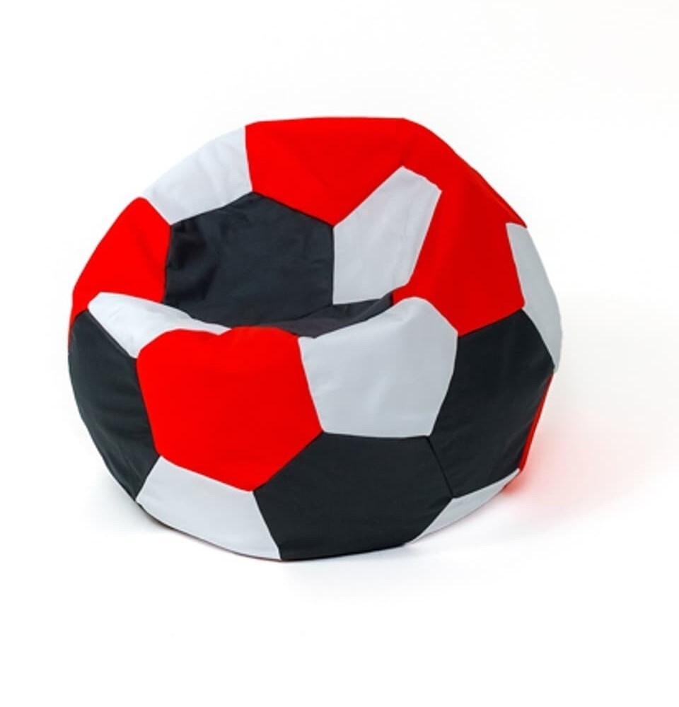 5905359294634 Sako Tasche pouffe Ball wei-schwarz-rot L 80 cm Go Gift 12890₽