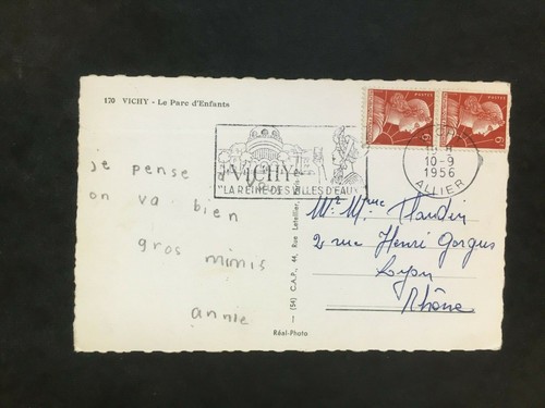 Carte Postale Ancienne Animée de 1956 VICHY - Parc d'énfants - Picture 2 of 2