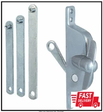 Jalousie Operator, Reversible, with Three Link Arms, Aluminum Finish