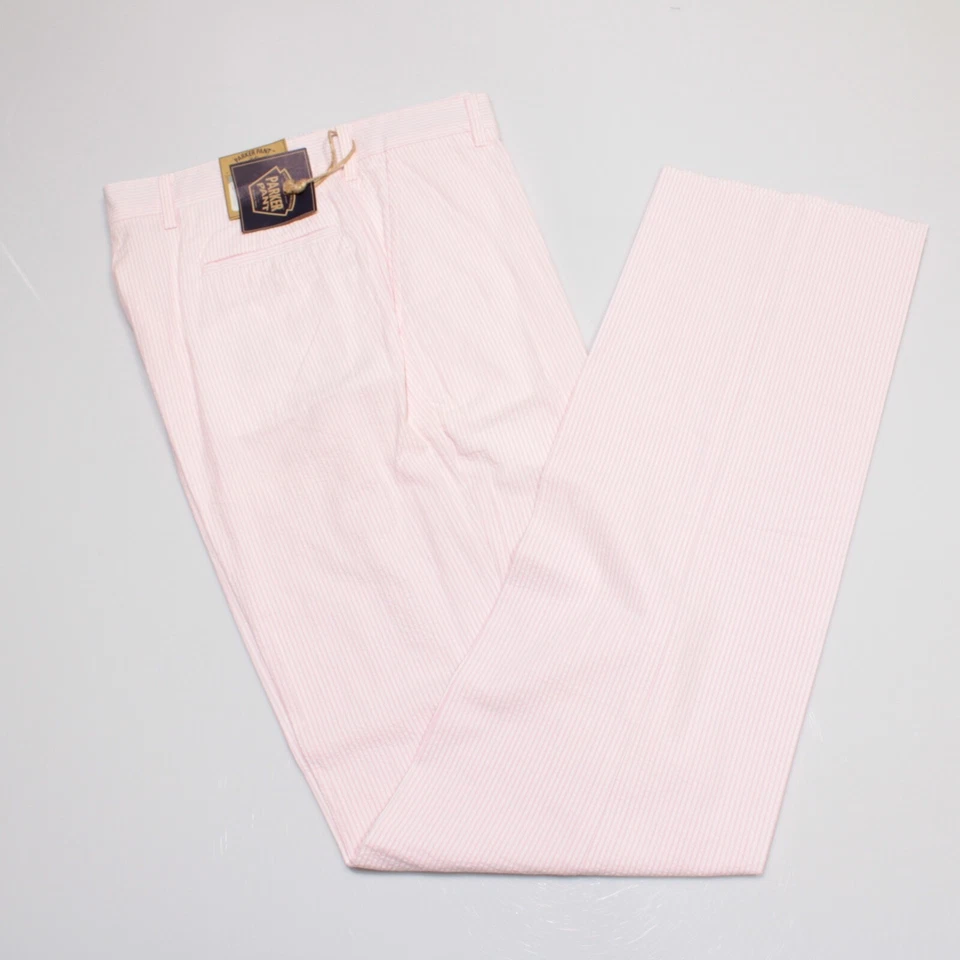 Pantalones chinos/informales Bills Khakis nuevos con etiquetas talla 34 rosa estadounidense a rayas 100 % algodón Foto 2 de 4