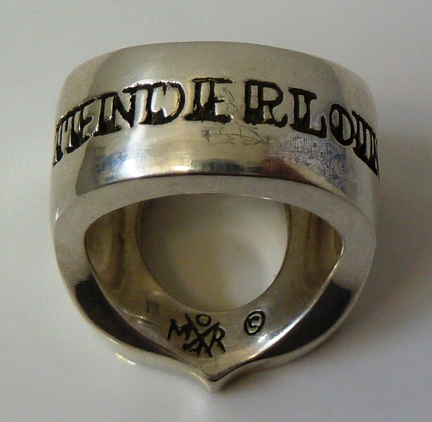 Vintage TENDERLOIN Horseshoe Ring Diamond Sterling Silver Gabor Vintage TENDERLOIN Horseshoe Ring Diamond Sterling Silver Gabor