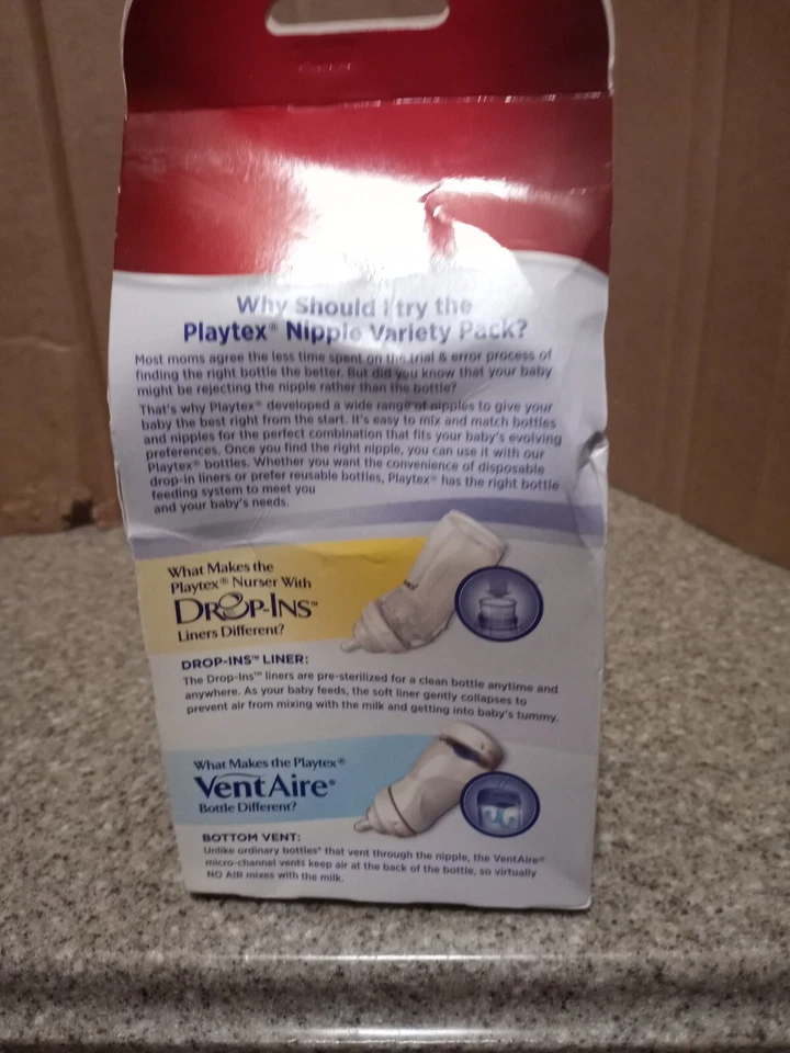 Pack Variedad Pezón Playtex 3m+ Flujo MEDIO Pezones Distintos Silicona LIBRE DE BPA Foto 2 de 2