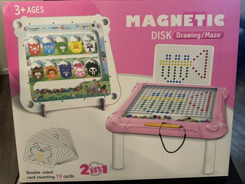2 in 1 Magnetic Color and Number Maze & Magnetic Drawing Board Montessori Toys