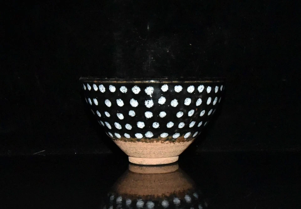 5.1" Antiguo Antiguo Canción Dinastía Jian Horno Porcelana Cerámica Esmalte Moteado Taza de Té Foto 4 de 4