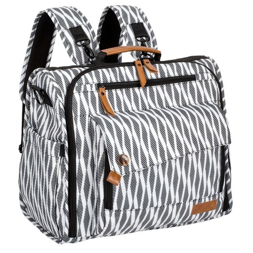 NWT JuJuBe Nature Babe Diaper Bag Backpack Watercolor Stripe  display picture 1