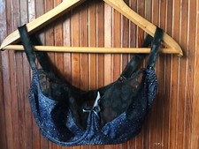 Bravissimo Bra, Black & Blue, Used But Very Little Wear, 32G