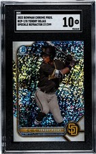 Yendry Rojas 1st SGC 10 2022 Bowman Chrome Speckle Refractor 27/299