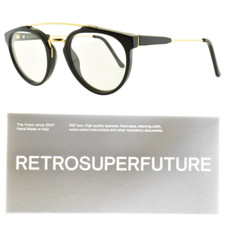 NEW  RETROSUPERFUTURE GIAGUARO CGP/R Black Pilot Full Rim Womens Optical Frame